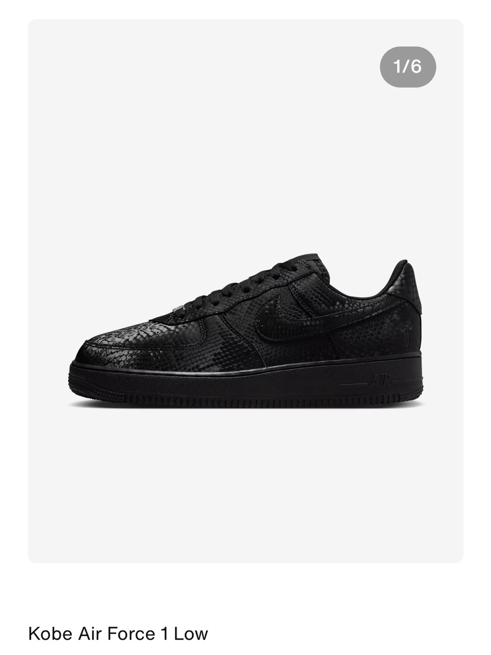 Nike Kids' Air Force 1 Low - Black